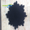 Black Color SBR Rubber Tile with Interlock, Size 500X500X15mm